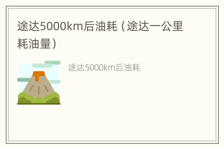 途达5000km后油耗（途达一公里耗油量）