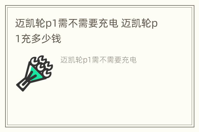 迈凯轮p1需不需要充电 迈凯轮p1充多少钱