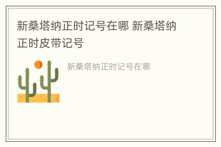 新桑塔纳正时记号在哪 新桑塔纳正时皮带记号