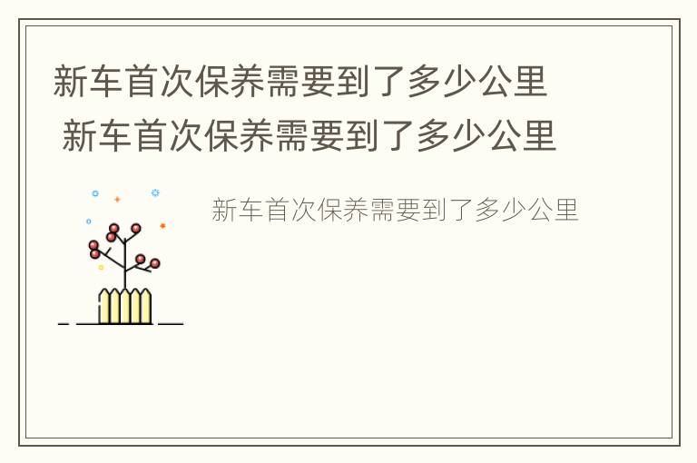 新车首次保养需要到了多少公里 新车首次保养需要到了多少公里才能做