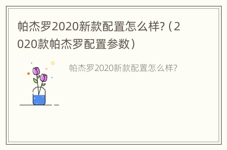 帕杰罗2020新款配置怎么样?（2020款帕杰罗配置参数）