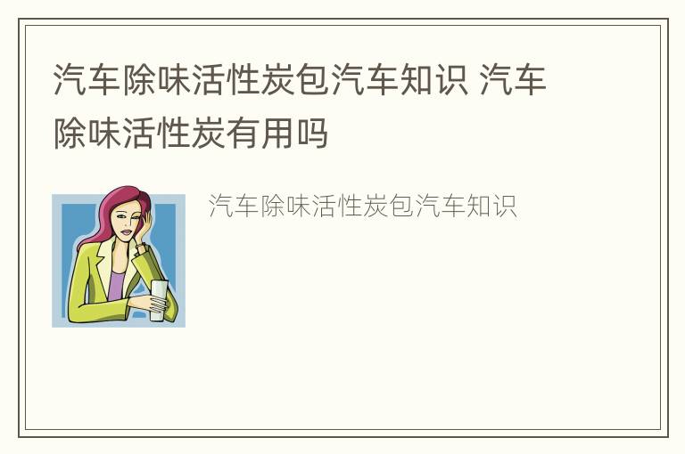 汽车除味活性炭包汽车知识 汽车除味活性炭有用吗