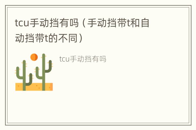 tcu手动挡有吗（手动挡带t和自动挡带t的不同）