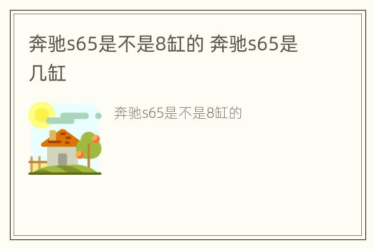 奔驰s65是不是8缸的 奔驰s65是几缸