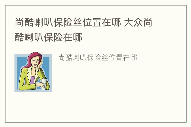 尚酷喇叭保险丝位置在哪 大众尚酷喇叭保险在哪