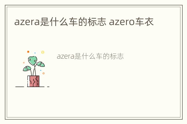 azera是什么车的标志 azero车衣