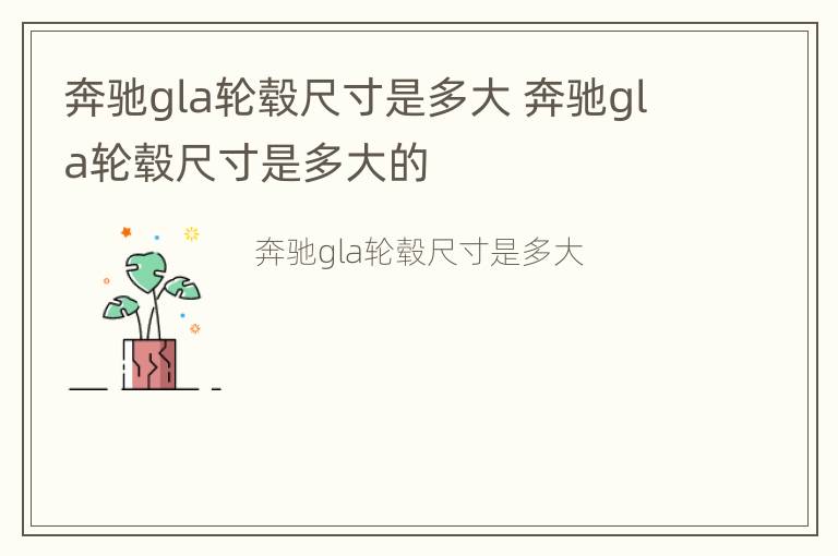 奔驰gla轮毂尺寸是多大 奔驰gla轮毂尺寸是多大的