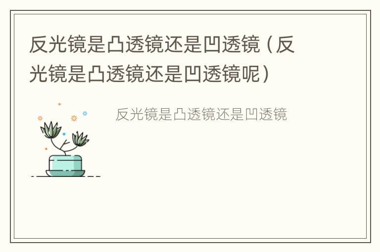 反光镜是凸透镜还是凹透镜（反光镜是凸透镜还是凹透镜呢）