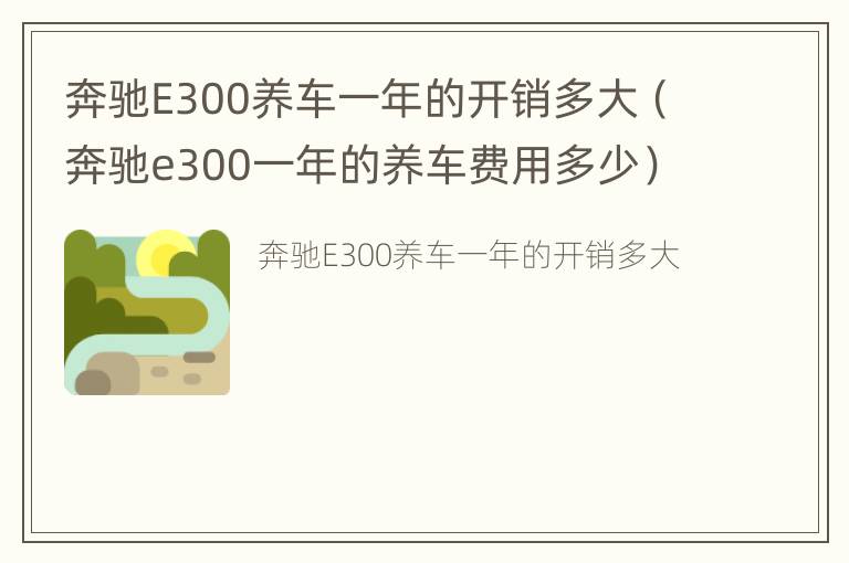 奔驰E300养车一年的开销多大（奔驰e300一年的养车费用多少）