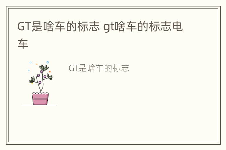 GT是啥车的标志 gt啥车的标志电车