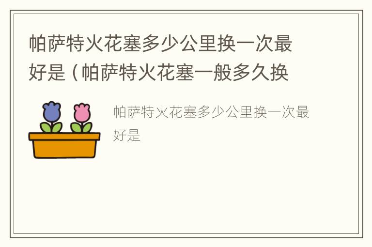 帕萨特火花塞多少公里换一次最好是（帕萨特火花塞一般多久换一次）