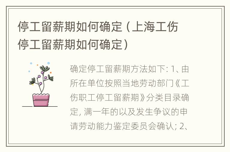 停工留薪期如何确定（上海工伤停工留薪期如何确定）