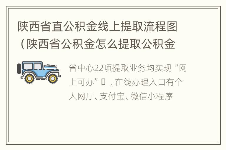 陕西省直公积金线上提取流程图（陕西省公积金怎么提取公积金）