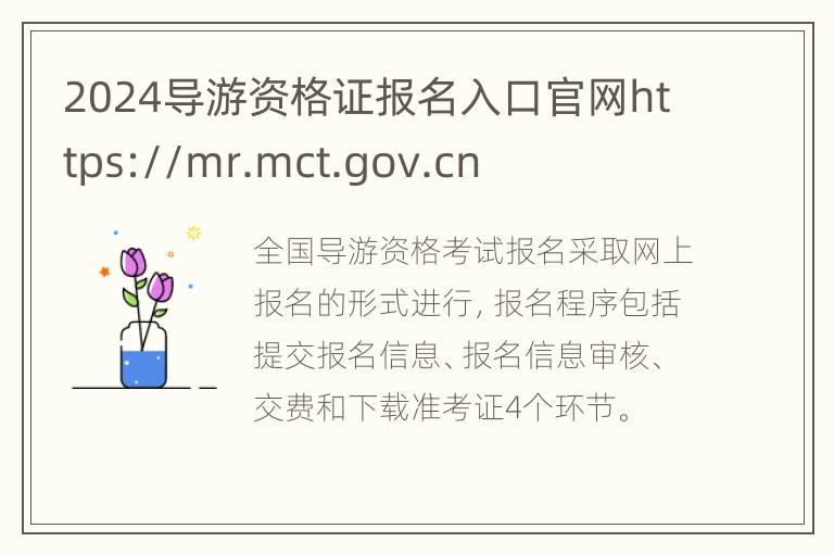 2024导游资格证报名入口官网https://mr.mct.gov.cn