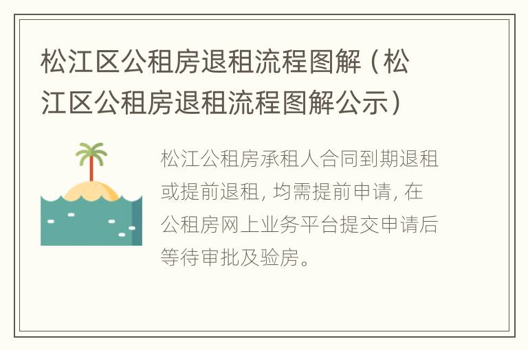 松江区公租房退租流程图解（松江区公租房退租流程图解公示）