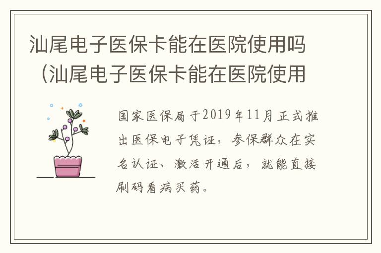 汕尾电子医保卡能在医院使用吗（汕尾电子医保卡能在医院使用吗现在）