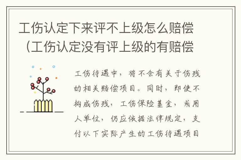 工伤认定下来评不上级怎么赔偿（工伤认定没有评上级的有赔偿吗）