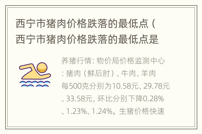 西宁市猪肉价格跌落的最低点（西宁市猪肉价格跌落的最低点是多少）