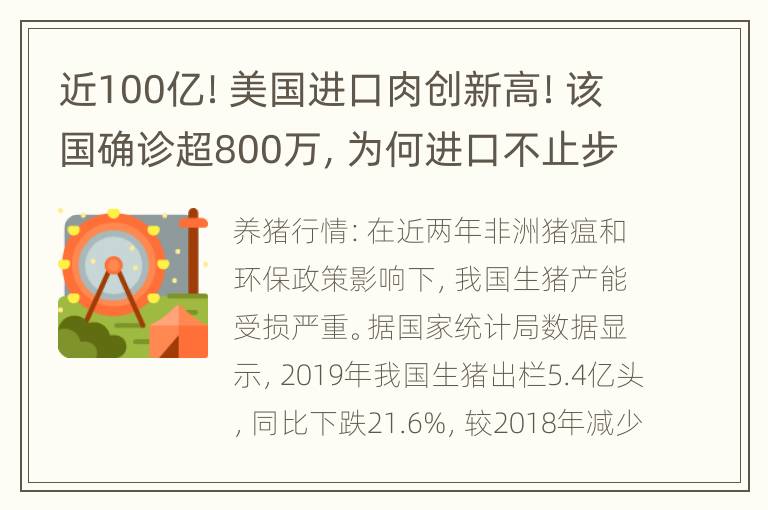 近100亿！美国进口肉创新高！该国确诊超800万，为何进口不止步？