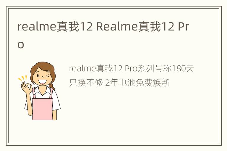 realme真我12 Realme真我12 Pro