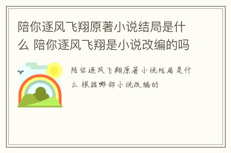 陪你逐风飞翔原著小说结局是什么 陪你逐风飞翔是小说改编的吗