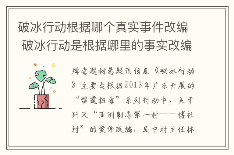 破冰行动根据哪个真实事件改编 破冰行动是根据哪里的事实改编的