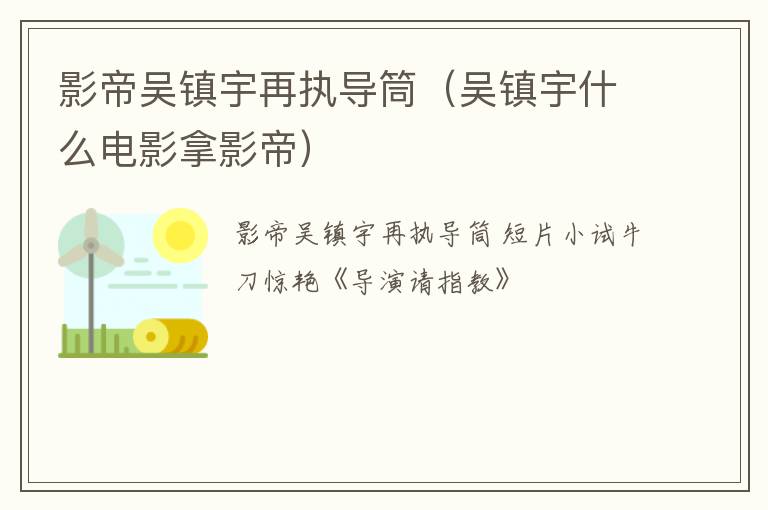 影帝吴镇宇再执导筒（吴镇宇什么电影拿影帝）