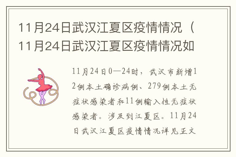 11月24日武汉江夏区疫情情况（11月24日武汉江夏区疫情情况如何）