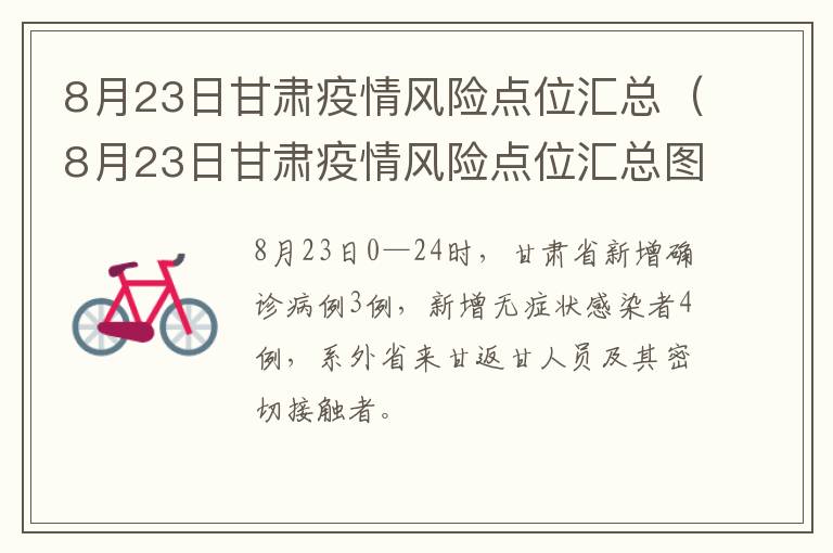 8月23日甘肃疫情风险点位汇总（8月23日甘肃疫情风险点位汇总图）