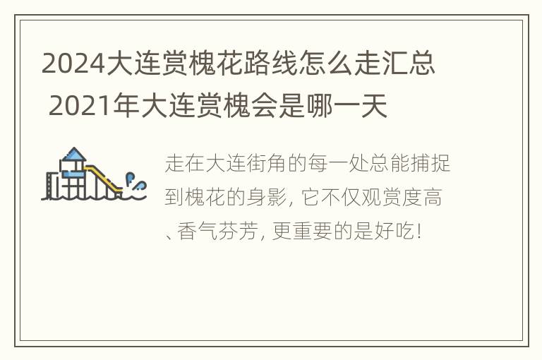 2024大连赏槐花路线怎么走汇总 2021年大连赏槐会是哪一天